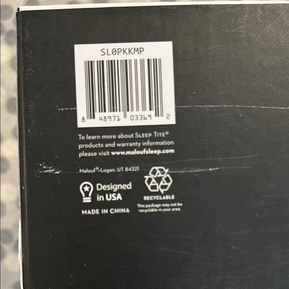 Sleep Tite Prime Smooth Mattress Protector - White- new in original box - Picture 4 of 5